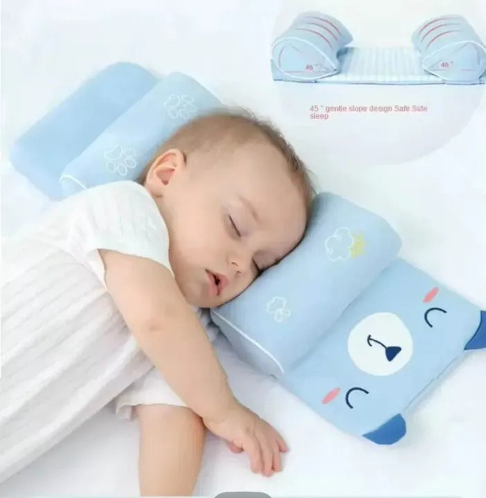 Adjustable ergonomic baby sleeping support pillow for newborns