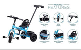 Kids Tricycle with Front Basket & Seat