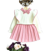 Girls knitted sweater set for babies - NewBornix
