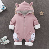 Rabbit Hooded Winter Jumpsuit for Baby