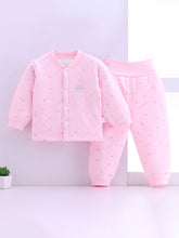 Cotton Baby Suit with Crown Print & Button Closure