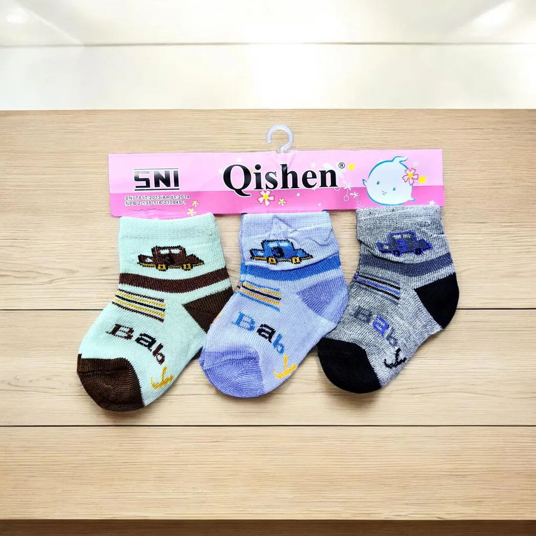 3-Pack Kids Cotton Socks