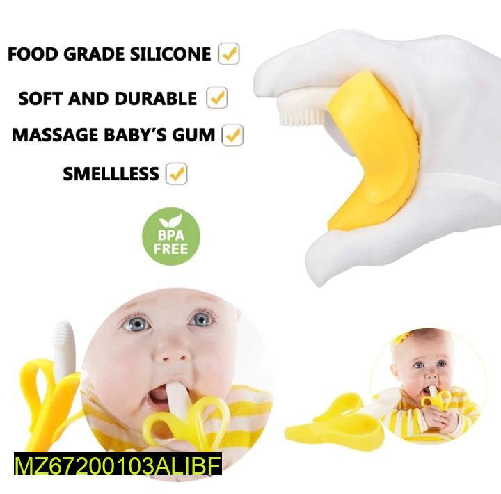 Banana Toothbrush for Kids Soft Silicone